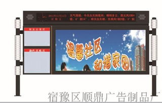 貴陽(yáng)順鼎社區(qū)廣告閱報(bào)欄換畫(huà)燈箱制作圖片及服務(wù)簡(jiǎn)介